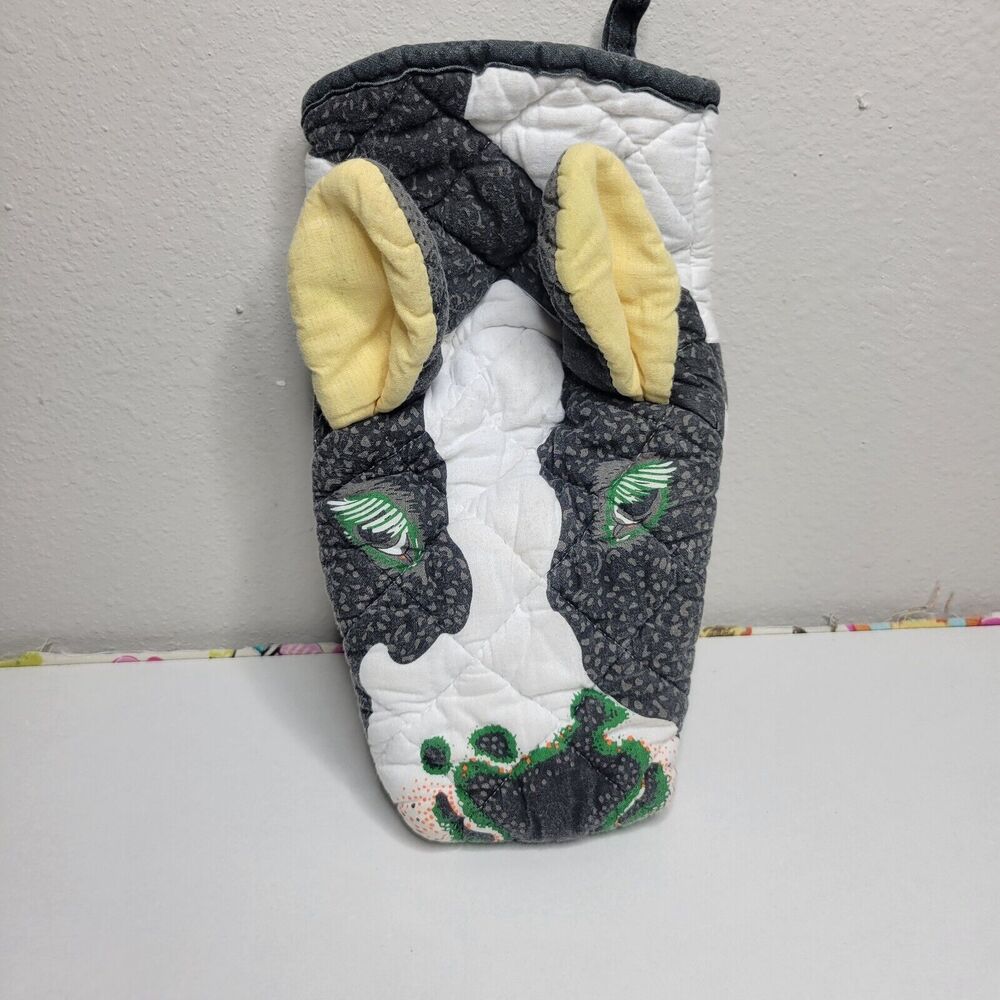 Boston Warehouse Zebra Oven Mitt Potholder 1992 Vintage Used